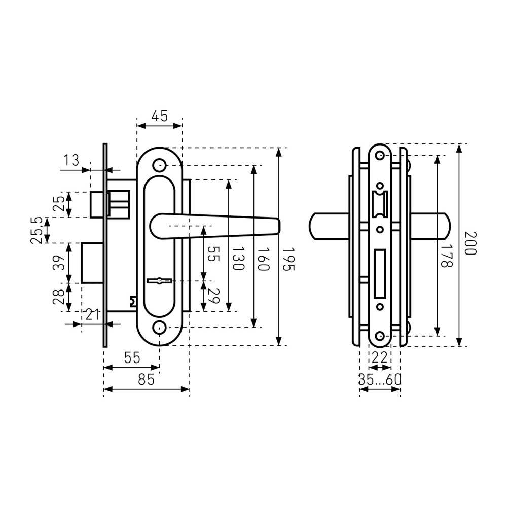 Картинка - врезные замки для деревянных дверей в Екатеринбурге Купить врезной замок для деревянной двери в Екатеринбурге